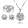 Fine Jewelry Wholesale 925 Sterling Silver Cubic Zirconia Women Jewelry Set