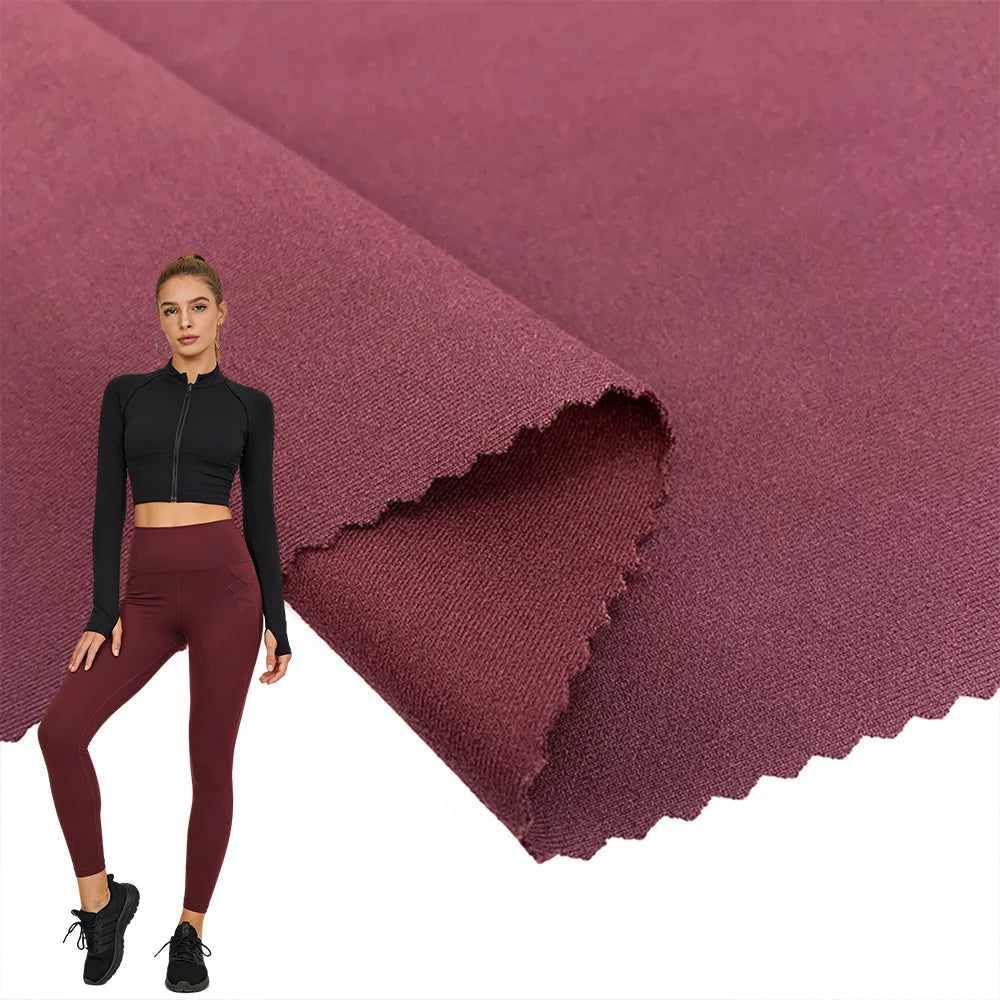 Soft Knit 48% Polyester 32% Thermal Polyester 20% Elastane Air Fleece Fabric for Active Wear