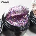 Mixcoco Star Gel Polish Soak Off Big Glitter Nails Gel for Salon Features High Density Glitter and Easy Application