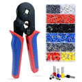 Hot Sale HSC8 6-4 23-7AWG Electrical 1200PCS Terminal Ratchet Tubular Crimper Plier Wire Ferrule Crimping Tool Kit