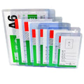 Thick PVC Transparent Hard Card Holder Badge Plastic ID Holder Student ID Card A7 B7 A6 Access Card Cover