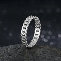 High Quality Luxury Hip Hop Jewelry Men's Real Gold Plated Copper Plain Cuban Ring for Boys