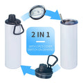 20 oz Sublimation Blank Tumbler Stainless Steel Tumbler Travel Coffee Mug with Lid 20 oz Sublimation Tumbler Straight