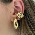 J&D Pvd Tarnish Free Stainless Steel Cc Earrings Display Wholesale Bulk Earring Hooks Ear Cuff Earrings