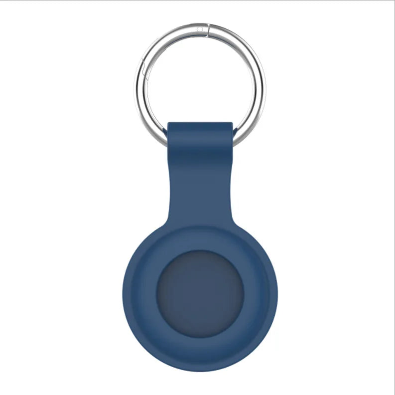 AirTag Keychain Soft Silicone Protective Cover for AirTag Anti-Scratch Tracker Holder Easy Carry AirTag Cover for Keys Backpa