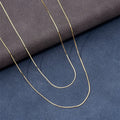 Aimgal 14K Gold 0.5mm Snake Bone Chain Necklace Stackable Trendy DIY Fine Jewelry Unisex Perfect for Party Engagement Gift