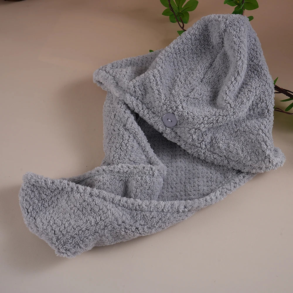 2025 Microfiber 100% Polyester Turban Hair Towel Wrap for Women Quick-Dry Towel for Curly Hair Fast Dry for Wet Hair