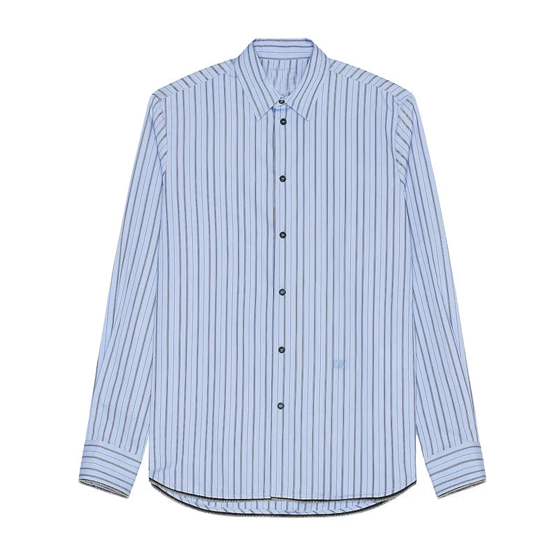 OEM High Street Wear Plus Size Long Sleeve Poplin Zip Round Casual Shirts Men 100% Cotton Breathable Anti-Wrinkle Woven Spring
