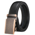 LQbelt Men's Genuine Leather Belt Male Cowhide Automatic Buckle Belts Leather Man Ratchet Wholesale Stock Factory