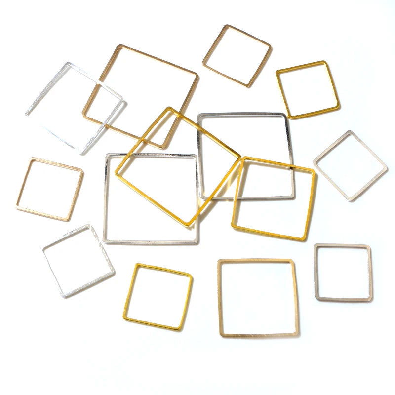 20-50pcs/lot 8-40mm Brass Closed Ring Earring Wires Hoops Pendant Connectors Rings for DIY Jewelry Making Supplies Accessories
