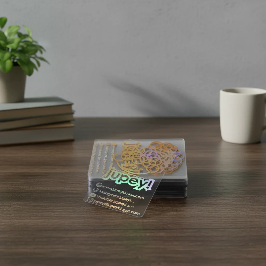 Factory Price Clear Plastic Business Cards Hot Stamping and Offset Printing