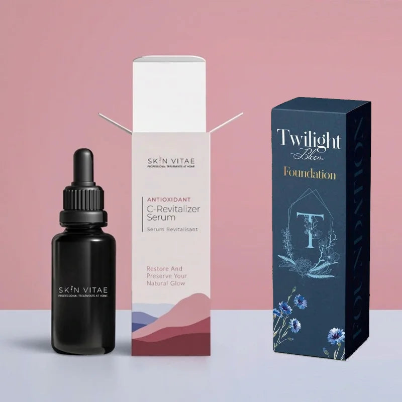 Custom Luxury Cosmetic Box Packaging Delicate Appearance Small Gift Card Box High Quality Carton Essential Oil Paper Box