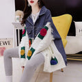 Boutique Wholesale 2026 Autumn New Fashionable Denim Spliced Sweater Loose Design Women's Jacket MegaBDM