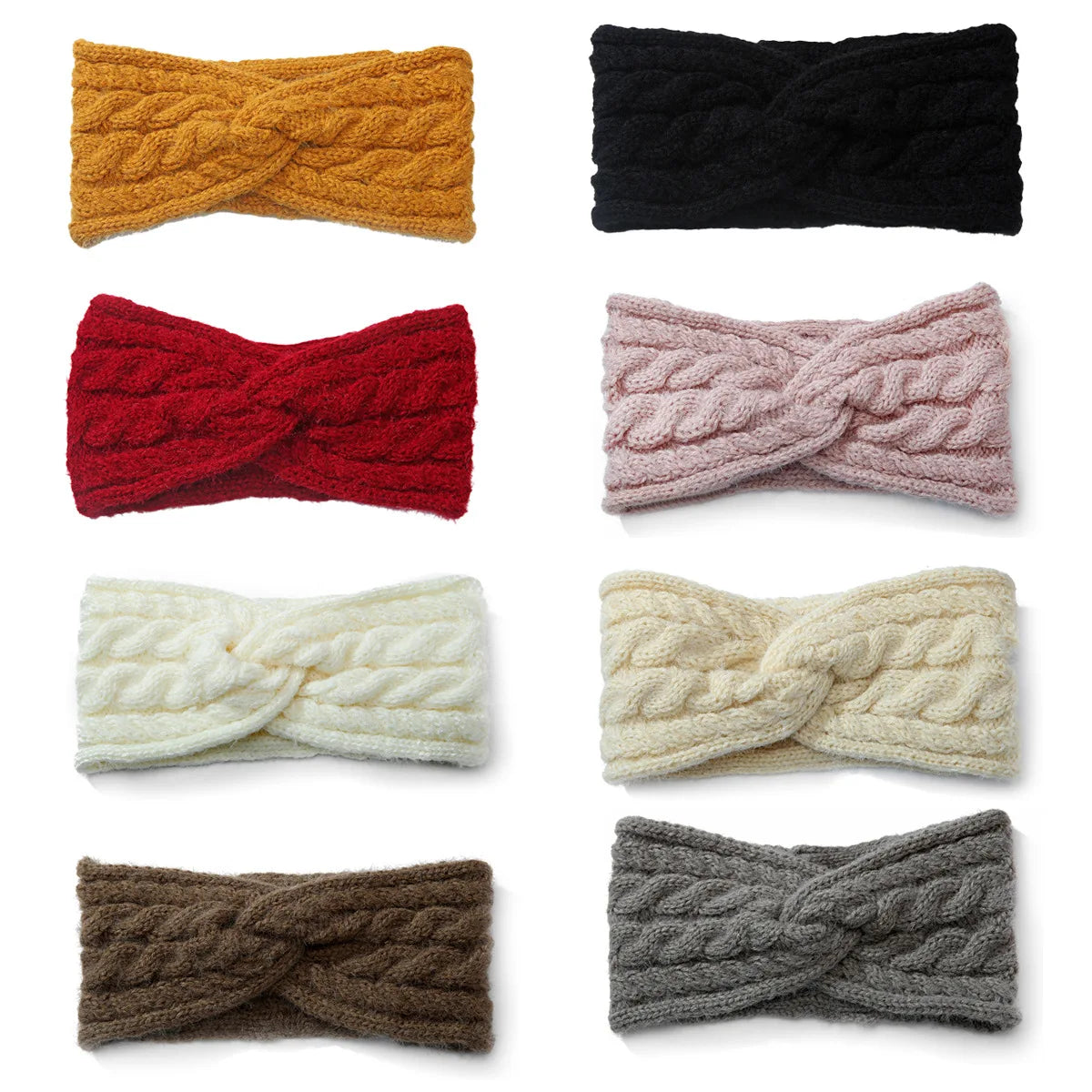 Wholesale New Cross Twist Hair Band Manufacturer Spot Warm Acrylic Knitted Headband for Women