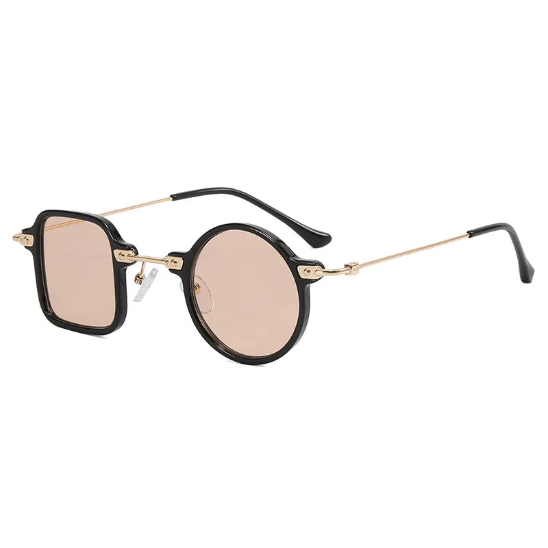 Steampunk Square Round Anti-UV Sunglasses New Women Men Luxury Personality Sun Glasses Punk Shades Eyewear Lady Eyeglasses