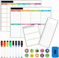 Dry Erase 2025 Magnetic White Board Calendar Monthly Weekly Calendar for Wall Refrigerator Office Supplies with 8 Magnetic
