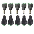 Wholesale DC Connector 5.5 X 2.1mmJack Socket Female Male DC Power Plug Adapter Connectors for Led Strip CCTV Security Camera