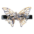 Hollow Butterfly Hair Barrette Acetate Rhinestone Hair Clip Bowknot with Rhinestones Hair Accessories
