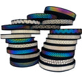 Customized Iridescent Hi-Vis Rainbow Reflective Fashion Webbing 2CM*100M for Bags Shoes Clothes Night Reflective Decorate