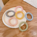 Hot Sale Mixed Color Telephone Line Hairpin Fashionable Rubber Hair Accessories with Sweet Style Optional