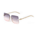ADE WU STY8213A Trend Oversized Square Rimless Sun Glasses Women Famous Designer Chain Leg Sunglasses Men Shades Wholesale UV400