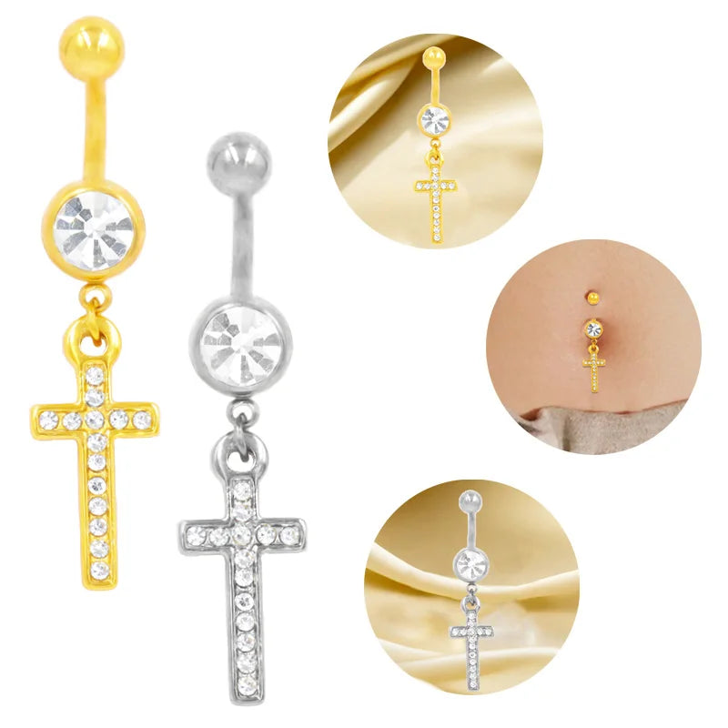 Gaby New Sale Stainless Steel Waterproof Lead Free Nickel Free Belly Navel Ring Wholesale Piercing Jewelry