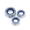 M3 M4 M5 M6 M8 M10 M12 M14 M16 M20 DIN985 Fine Thread Zinc Plated Self Lock Nylock Nut Hex Nylon Insert Lock Nuts