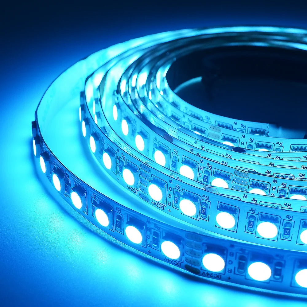 RGBW IP20 Rated Flexible Copper SMD5050 High CRI 90 4-in-1 LED Strip Light with Remote Control for Landscape Decoration