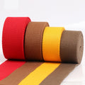 Wholesale 50 Yards Heavy Inelastic 2mm Cotton Webbing Strap High Tenacity Pantone Color Woven Technics for Yoga Belt