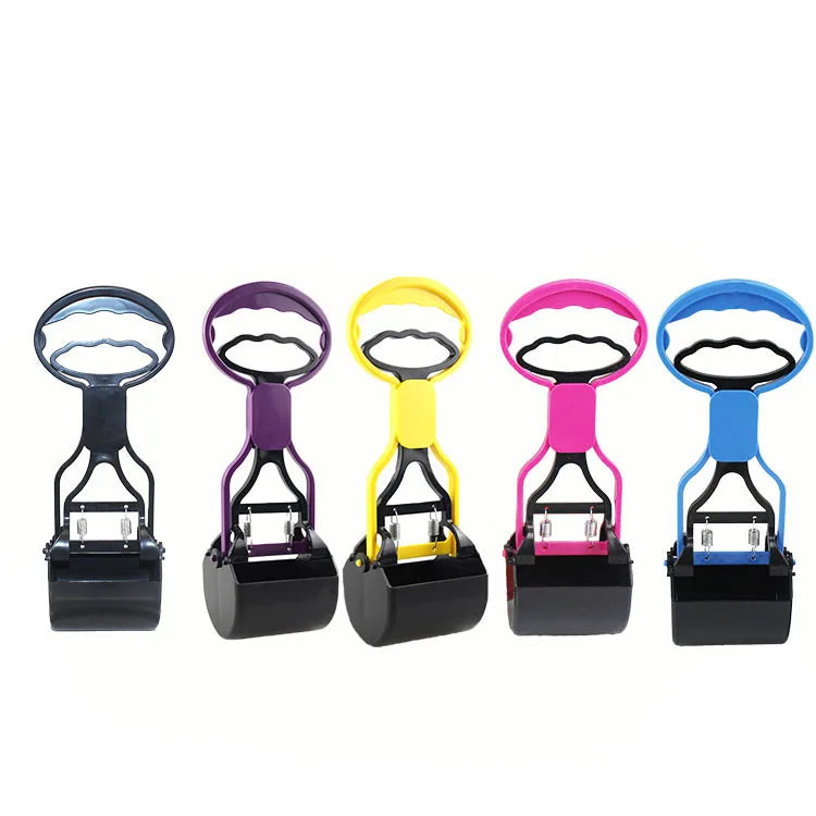 Wholesale Handheld Dog Poop Scooper with Long Plastic Handle for Pet Waste Disposal