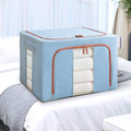 Clothing Organizers Injection-Molded Rectangle Foldable Fabric Eco-Friendly Modern Storage Boxes Bins Clear Window for Toys