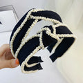 Korean Version of Preppy Bead Fashion Pearl Headband Japanese and Korean Small Fragrance All-match Hair Accessories