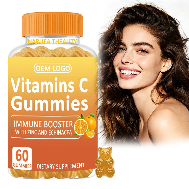 OEM 1000mg Vitamin C Gummies for Kids Adults Vitamin c Gummies with Zinc Vitamin c Gummies Private Label