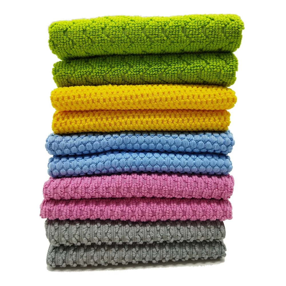 DAHUI Pearl Towels Bar Rags Microfiber Kitchen Cleaning Cloths
