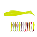 Factory Afishlure Fishing Lure 6cm 8cm 10cm Paddle Tail TPR Material Fishing Lure Shad Lure Swim Soft Bait Artificial Baits