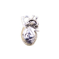 Charms 3D Hollow Lovely Heart 26x16x8mm Antique Bronze Silver Color Pendants DIY Making Findings Handmade Tibetan Jewelry