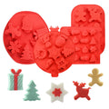 New Arrival Christmas Silicone Cake Mold  Multi Shapes  Food Grade DIY Cute  Xmas Chocolate Mold Candy Baking Molds for Party