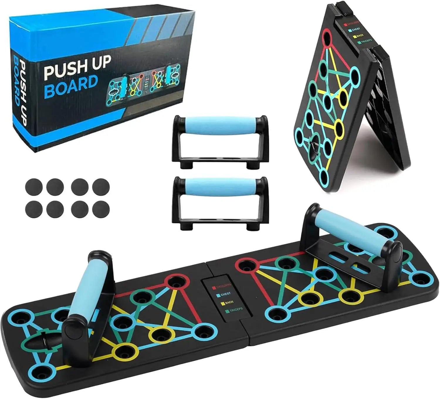 CHENGMO SPORTS Factory Price Multi-function Push up Rack Board Fitness Power Press Foldable Push up for Muscle Training