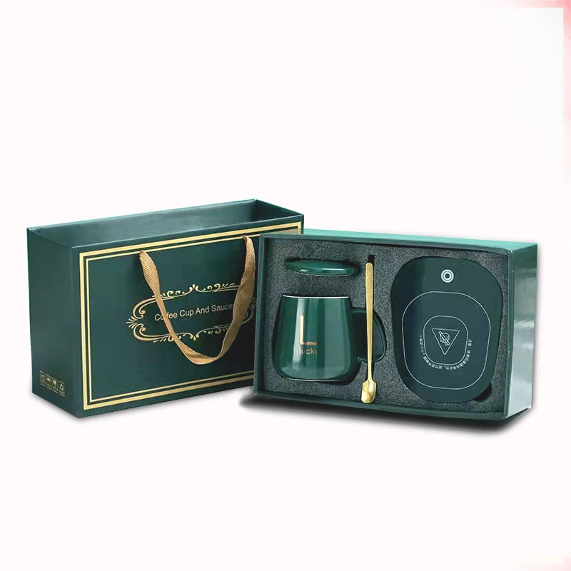Eco Friendly Printed Corrugated Paper Ceramic Mug Packaging Box Custom Coffee Mug Package Insert Gift Set Box with Handle