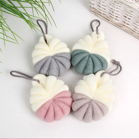Hot Sale Shower Sponge Body Exfoliated Showerbrush Sponge Bath Flower Shower Ball Mesh Sponge Shower Puff