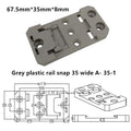 67.5mmx35mmx8mm Industrial 35mm Guide Rail Buckle Pcb Circuit Board Guide Rail Buckle DIN 35mm