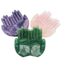 Hand Carved Green Spiritual Healing Crystal Bowl Green Aventurine Hands Shape Healing Bowls Manufacturer
