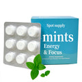 Sugar Free Tablets L-Theanine Vitamin B6 Vitamin B12 Mints Supplements Nootropic Focus and Energy