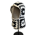 New Ski Crochet Floral Jacquard Beanie Women's Winter Hats Skull Cap Winter Hat Scarf for One Balaclava Warm Cable Knitted Cap