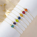 Go2Boho Women's Natural Stone Charm Accessory Miyuki Beads Simple String Glass Multicolor  Beaded Bracelets for Gift