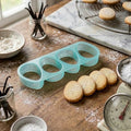 Multi Easter Egg Cookie Cutter - 4-in-1 Food Grade PP Plastic Mold for Efficient Spring Baking & DIY Decorating