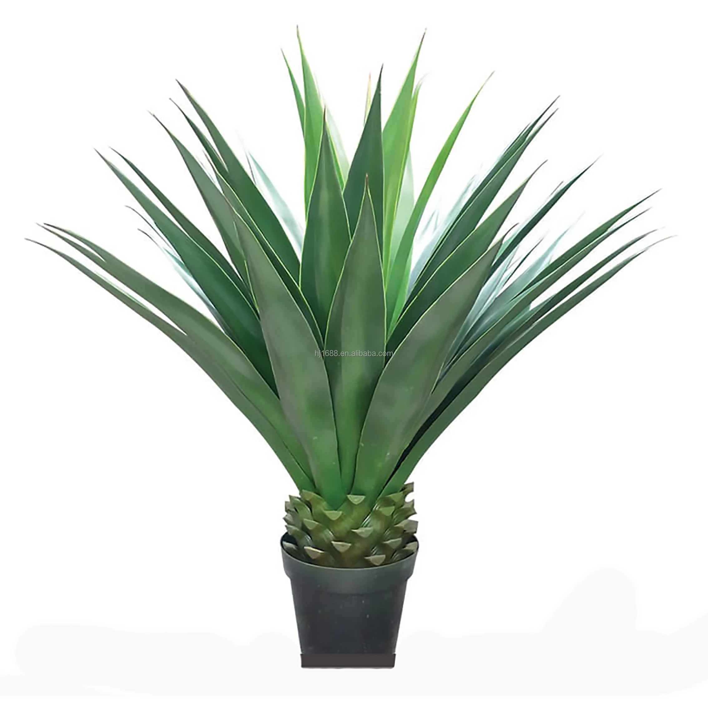Wholesale 100CM 47 Leaves Plastic Green Bonsai Plant Artificial Succulent Faux Yucca Plant Agave Sisal for Home & Garden Decor