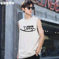 Custom LOGO 100% Cotton Street Wear Tank Tops Bodybuilding Muscle Sleeveless Gym Design Men's T-Shirts tank Top Men