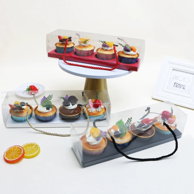 Yafei Disposable Bakery Packaging Siliconeent Cake Bakery Cake Donut Box White Food Cupcakes