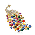 AG066 Hot Sale Fashion Peacock Brooches Rhinestones Peacock Brooch